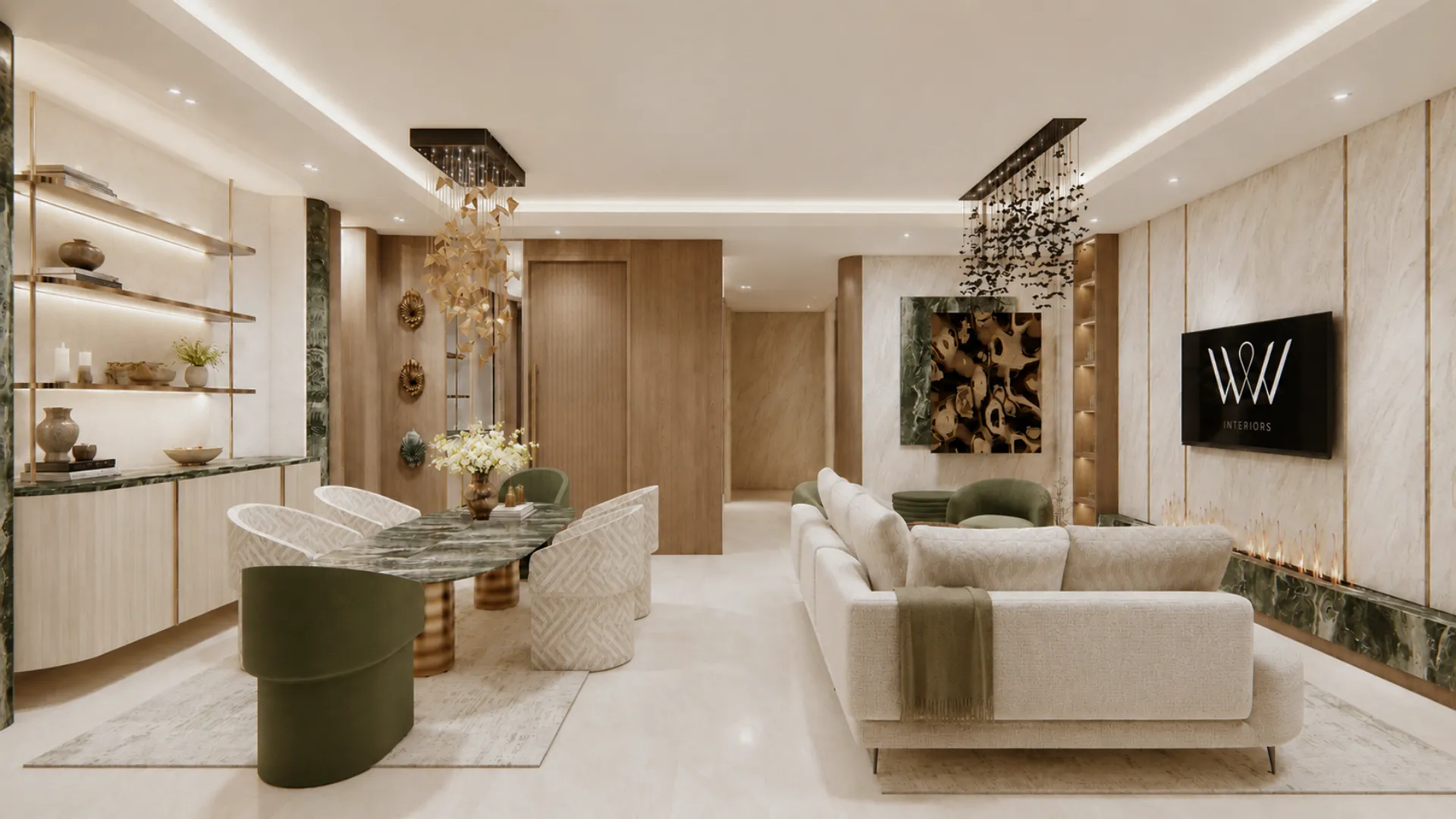 Jebel Ali Village II, Living and dining