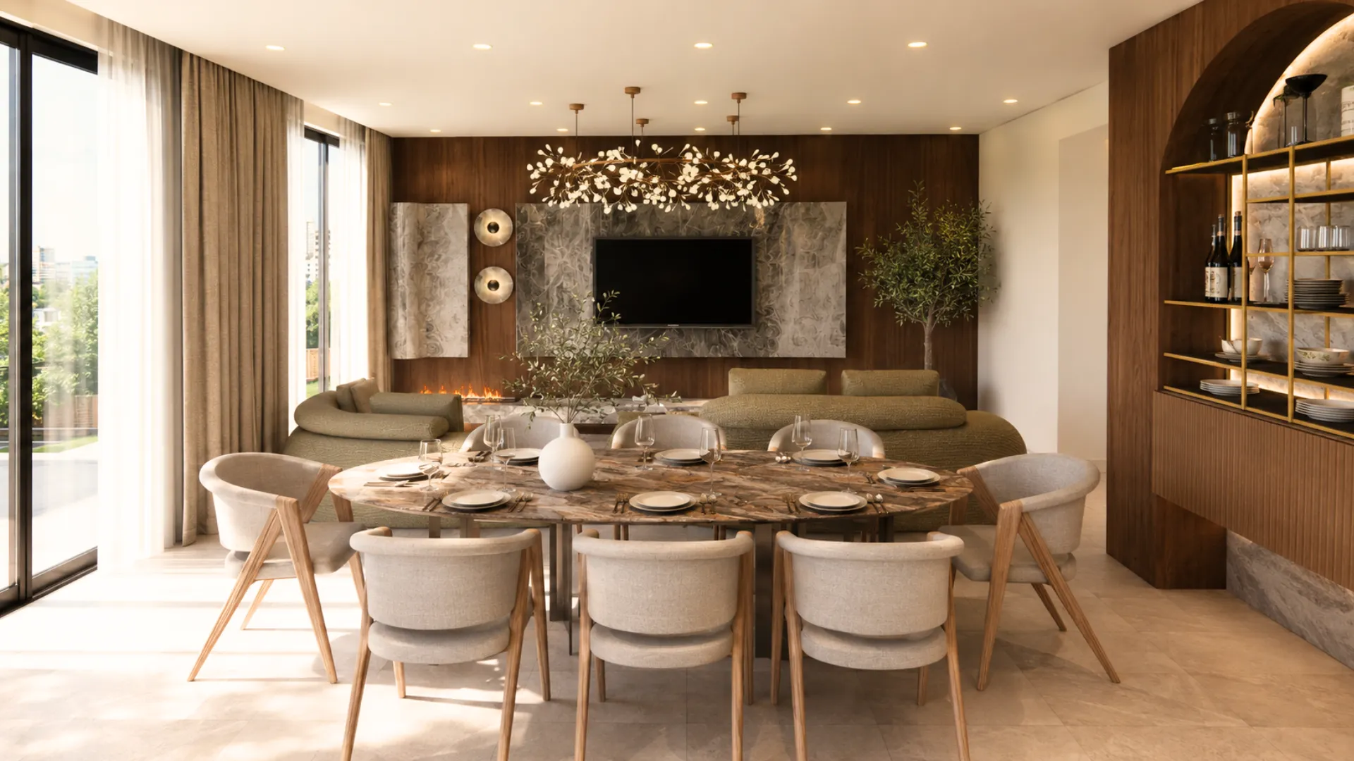 Portofino, Living and dining