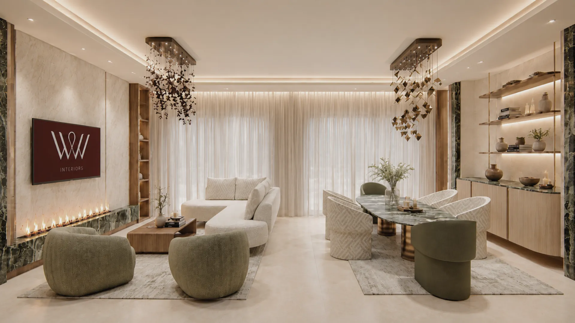 Jebel Ali Village II, Living and dining