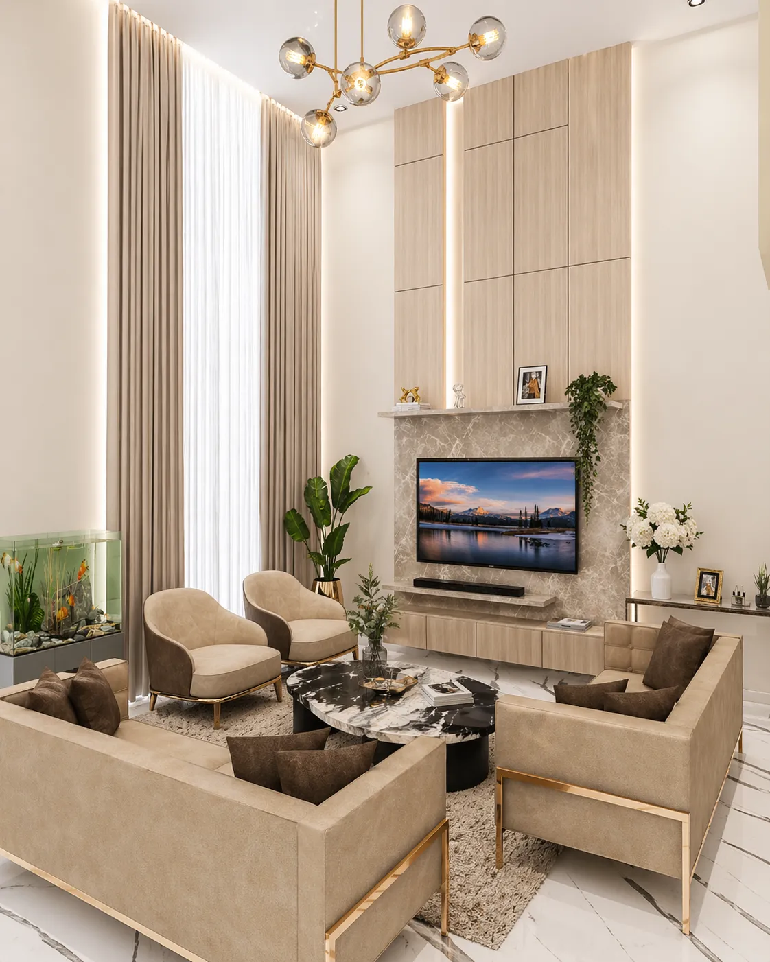Ansal Heights, Living and dining