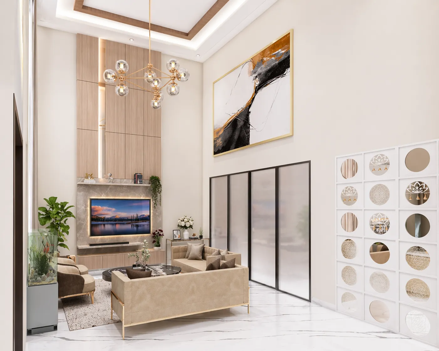 Ansal Heights, Living and dining